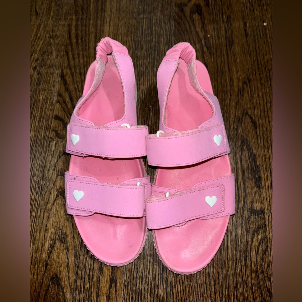 Stoney Clover Lane x Target Pink Heart Two Strap Sandals